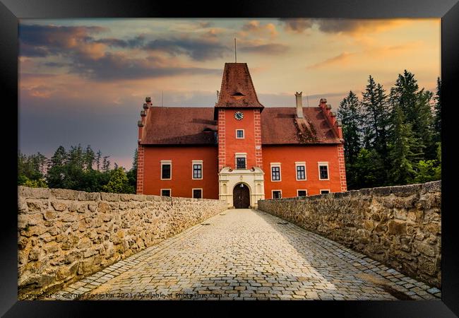 Cervena Lhota castle . Czech Republic. Framed Print by Sergey Fedoskin