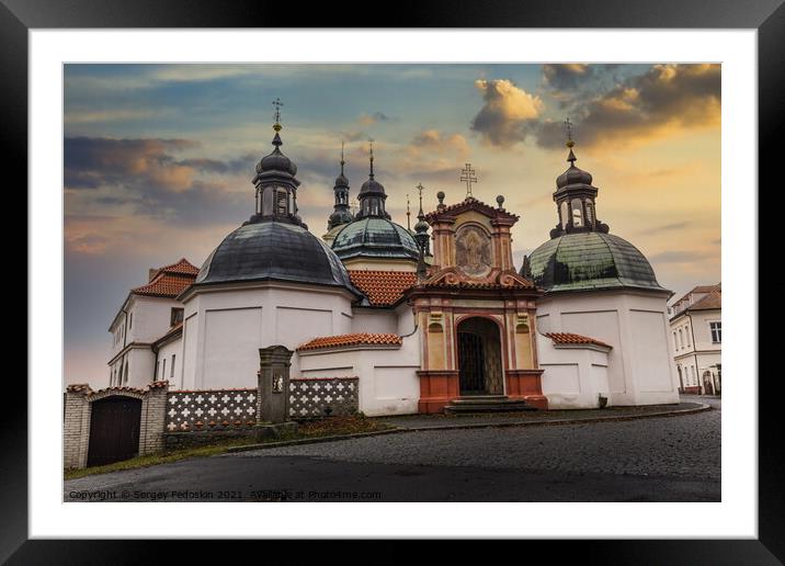 Klokoty church. Czechia. Framed Mounted Print by Sergey Fedoskin