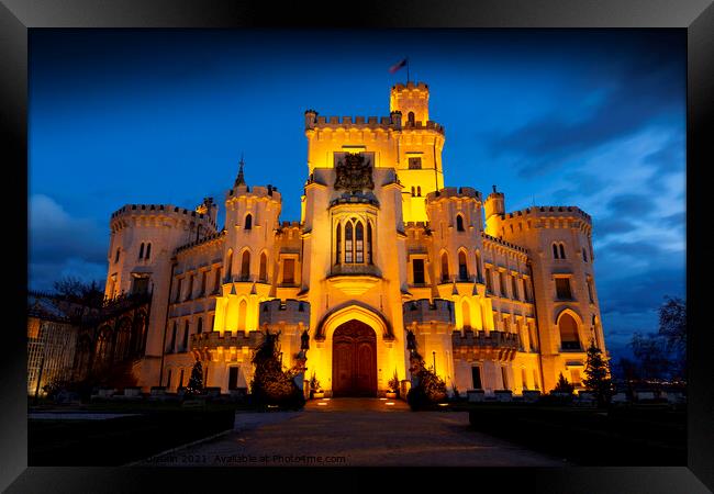 Castle Hluboka nad Vltavou. Framed Print by Sergey Fedoskin