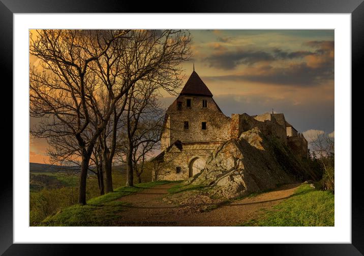 Castle Tocnik. Framed Mounted Print by Sergey Fedoskin