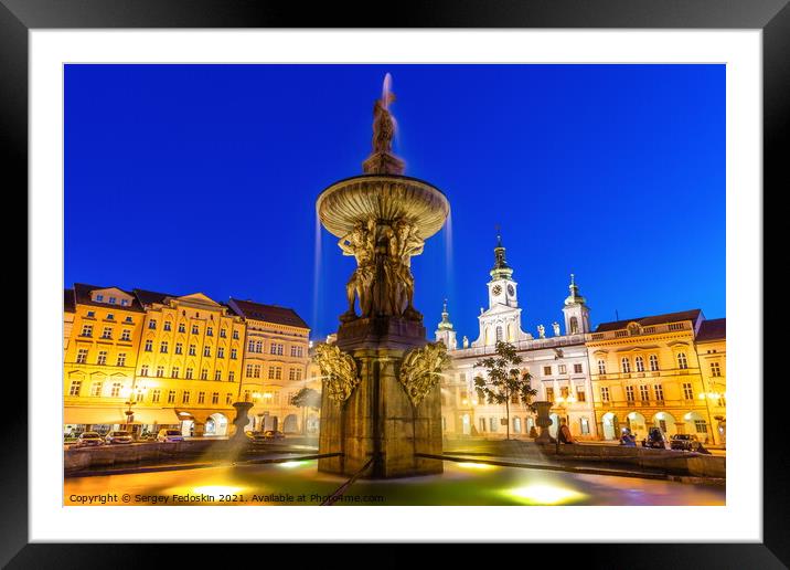 Ceske Budejovice. Framed Mounted Print by Sergey Fedoskin