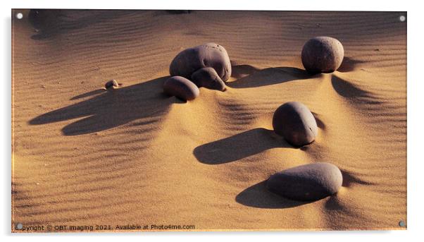 The Sands Of Time At Red Point Beach North West Scotland   Acrylic by OBT imaging