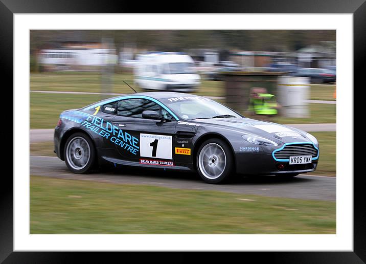 Aston Martin Rallycar Framed Mounted Print by Phil Hall