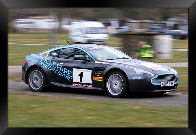 Aston Martin Rallycar Framed Print by Phil Hall