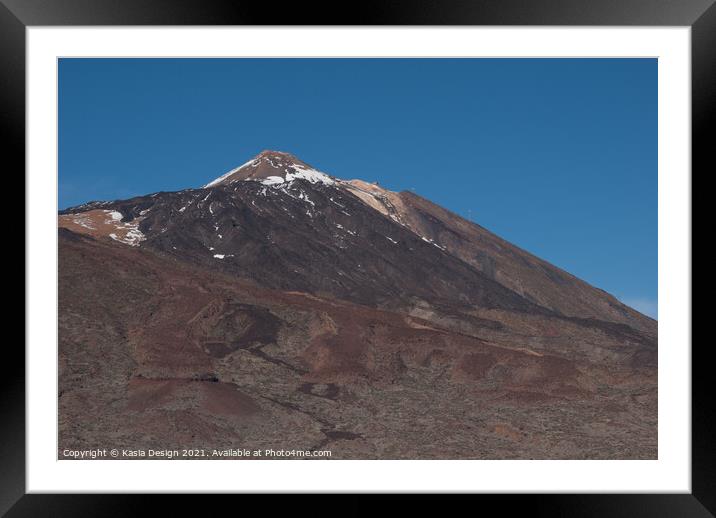 El Teide, Tenerife, Spain Framed Mounted Print by Kasia Design