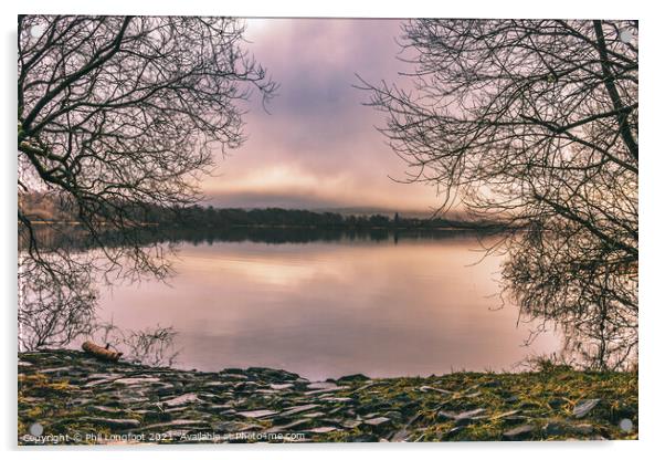 Bassenthwaite Lake at sunrise Acrylic by Phil Longfoot