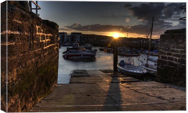 Sunset at West Bay Canvas Print by Rob Hawkins