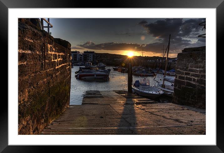 Sunset at West Bay Framed Mounted Print by Rob Hawkins