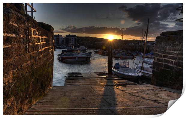Sunset at West Bay Print by Rob Hawkins