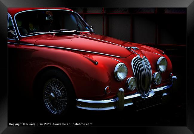 Jaguar Mk2 Framed Print by Nicola Clark