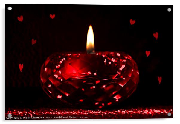 Candle Acrylic by Alison Chambers