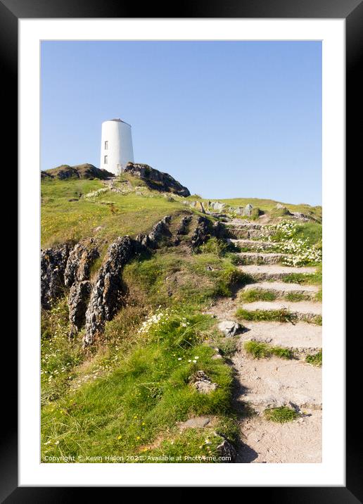 Steps to Lighthouse Framed Mounted Print by Kevin Hellon