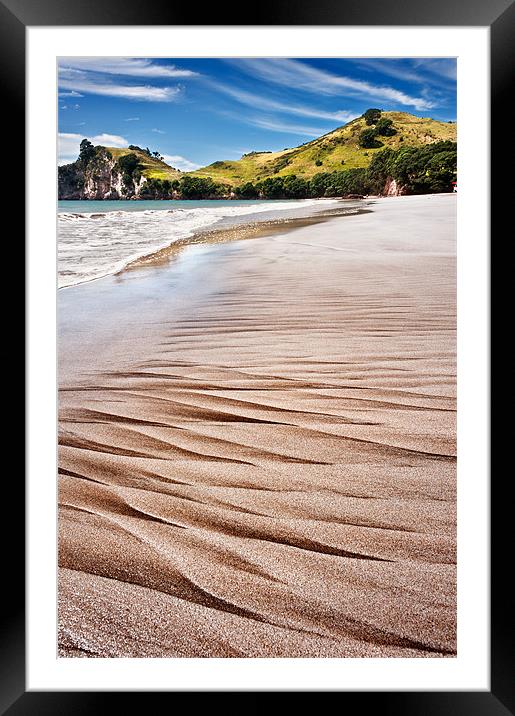 Ripples in the sand Framed Mounted Print by Stephen Mole