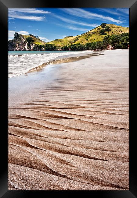 Ripples in the sand Framed Print by Stephen Mole