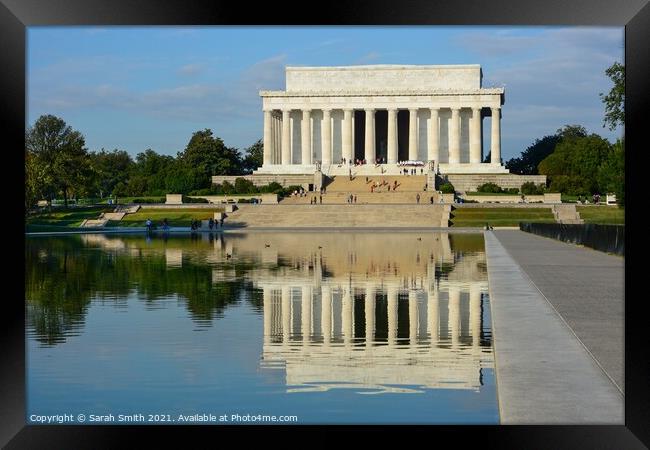 The Lincoln Memorial in Washington DC Framed Print by Sarah Smith