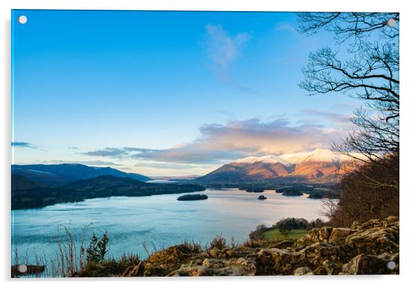 Lake District, The Surprise View Acrylic by David Martin