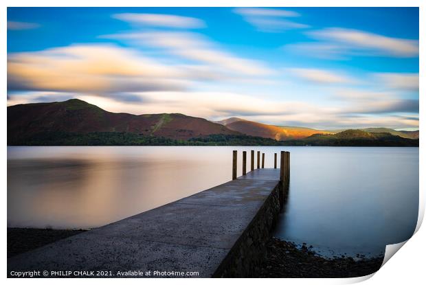 Ashness jetty Derwent water in the lake district 6 Print by PHILIP CHALK