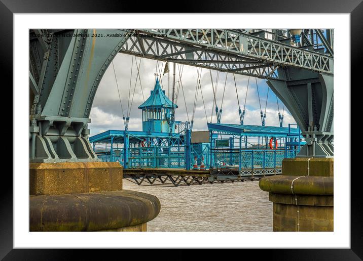 Newport Transporter River Usk Bridge Close Up  Framed Mounted Print by Nick Jenkins