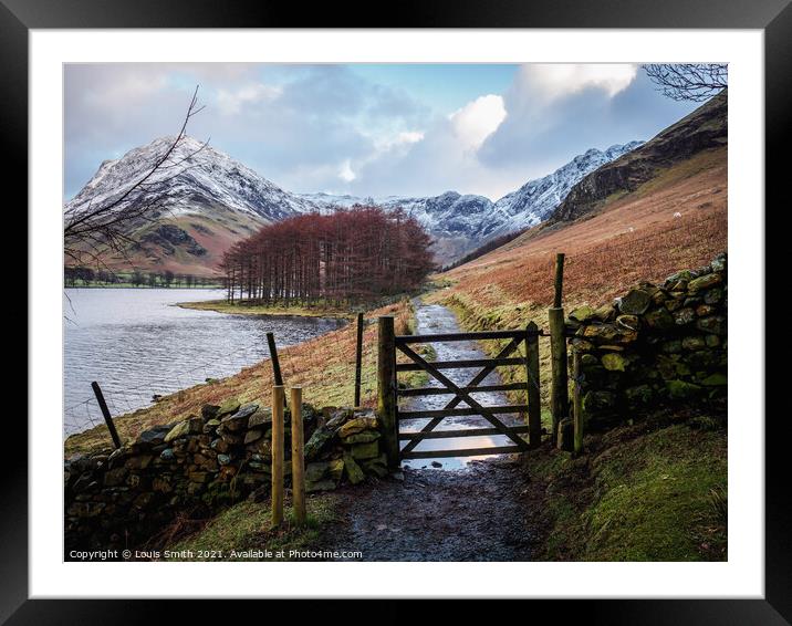 Buttermere Framed Mounted Print by Louis Smith