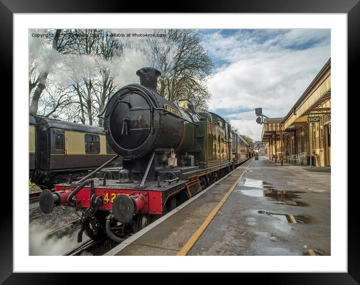 Paignton Dartmouth Steam Railway Paignton Station  Framed Mounted Print by Nick Jenkins
