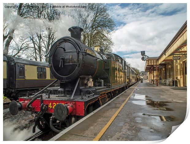 Paignton Dartmouth Steam Railway Paignton Station  Print by Nick Jenkins