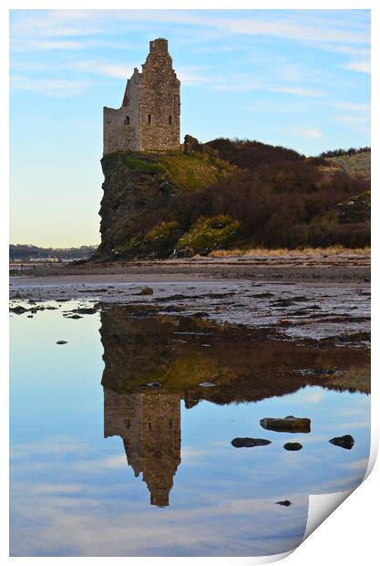 A day for reflection at Greenan Print by Allan Durward Photography