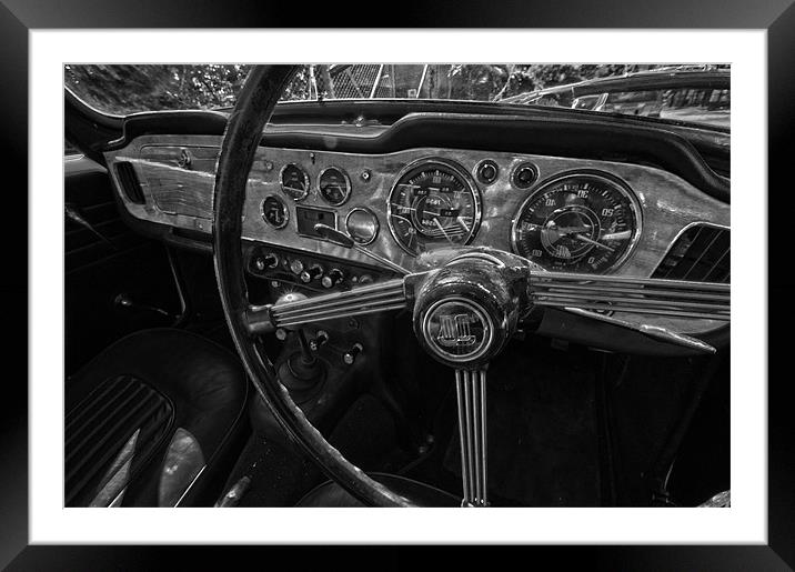 In the driving seat Framed Mounted Print by Nathan Wright