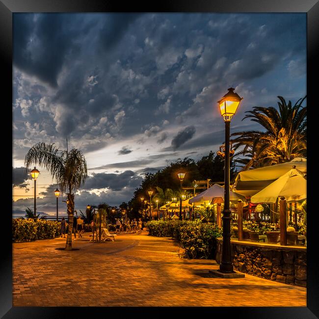 A beautiful  evening in Costa Adeje Framed Print by Naylor's Photography