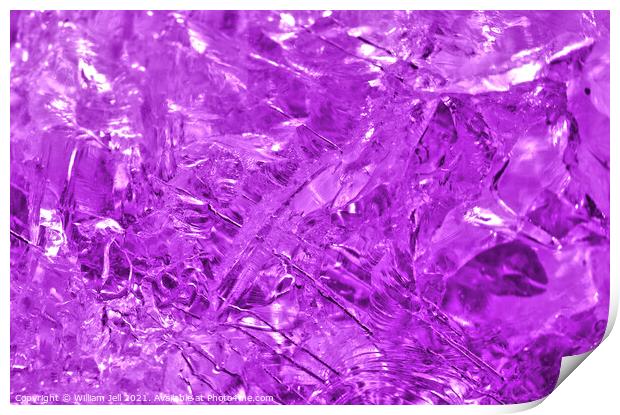 Purple Quartz Herkimer Diamond  Print by William Jell