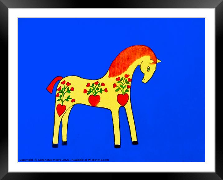 Toy horse Framed Mounted Print by Stephanie Moore