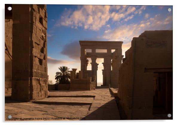Philae Temple, Aswan, Egypt Acrylic by Jeanette Teare
