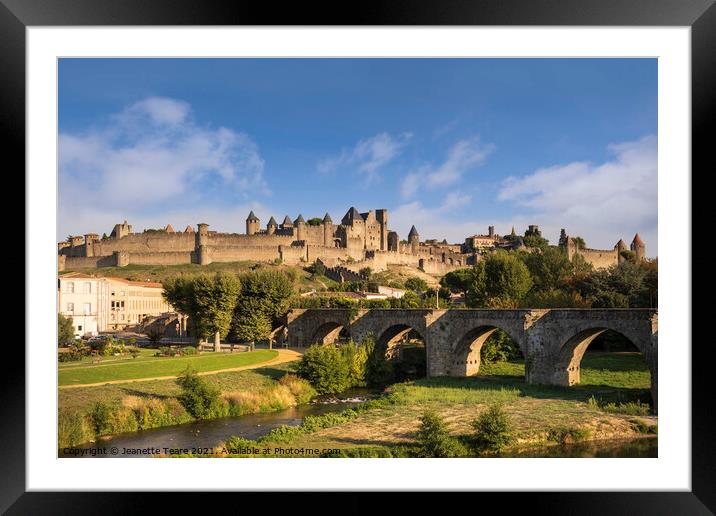 Carcassonne Framed Mounted Print by Jeanette Teare