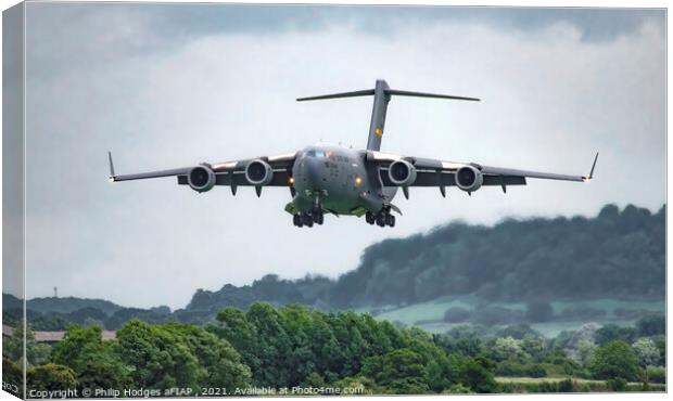 The Giant Arrives at Yeovilton 2015 Canvas Print by Philip Hodges aFIAP ,