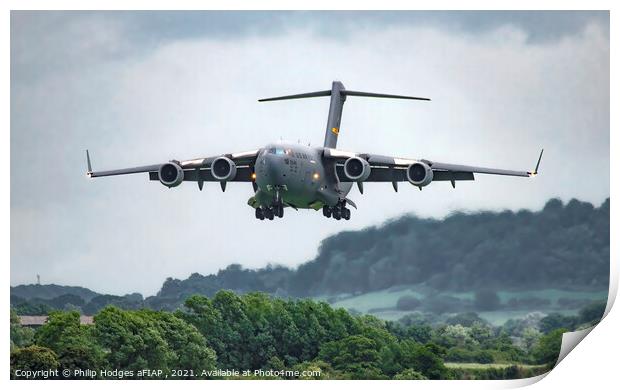 The Giant Arrives at Yeovilton 2015 Print by Philip Hodges aFIAP ,