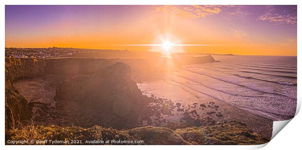 Whipsiderry Sunburst Print by Geoff Tydeman