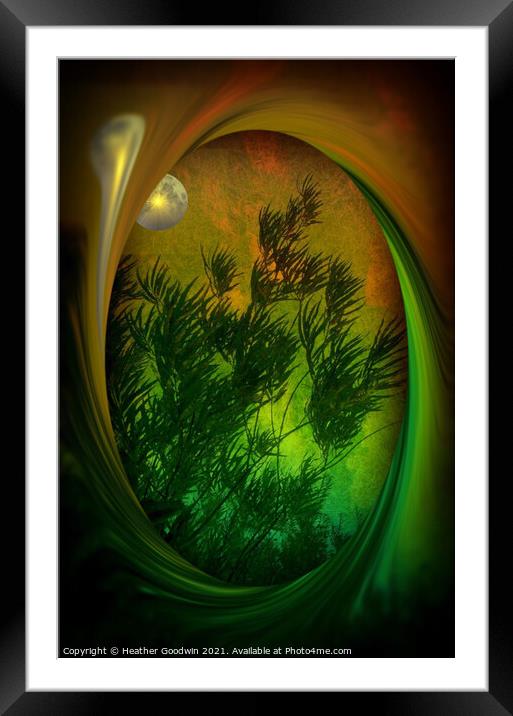 Storm Force Framed Mounted Print by Heather Goodwin