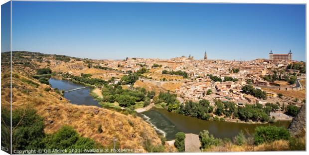 Toledo in Sapin Canvas Print by Gill Allcock