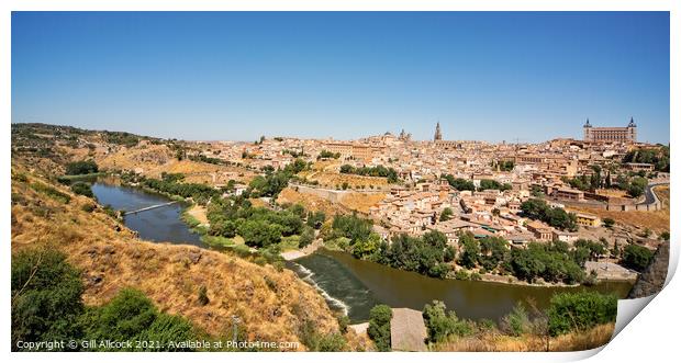 Toledo in Sapin Print by Gill Allcock