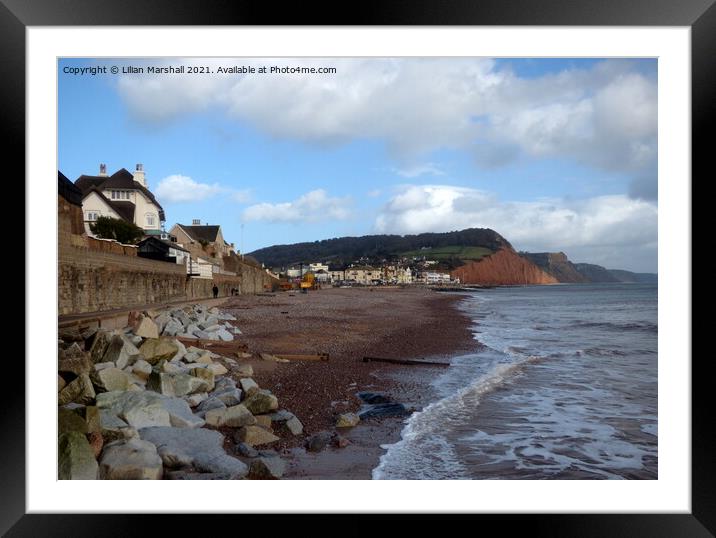 Salcombe Hill Sidmouth  Framed Mounted Print by Lilian Marshall