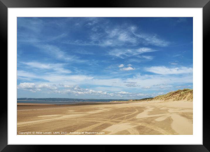Whitford Sands, Gower Peninsula, South Wales Framed Mounted Print by Peter Lovatt  LRPS