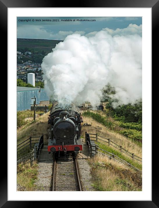 The Pontypool and Blaenavon Steam Railway South Wa Framed Mounted Print by Nick Jenkins
