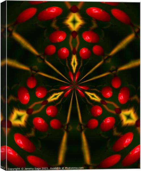 Vibrant Red Berry Mix Canvas Print by Jeremy Sage