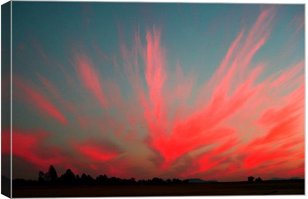 Sunset in Betherlem Canvas Print by Hush Naidoo