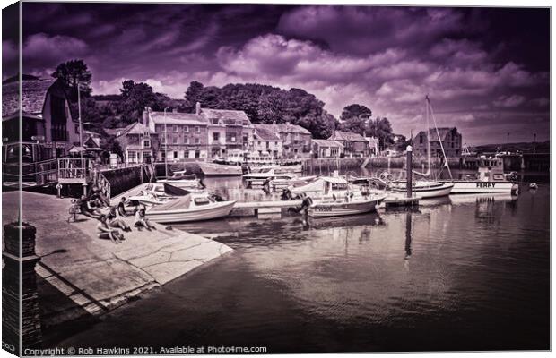 Tones of Padstow  Canvas Print by Rob Hawkins