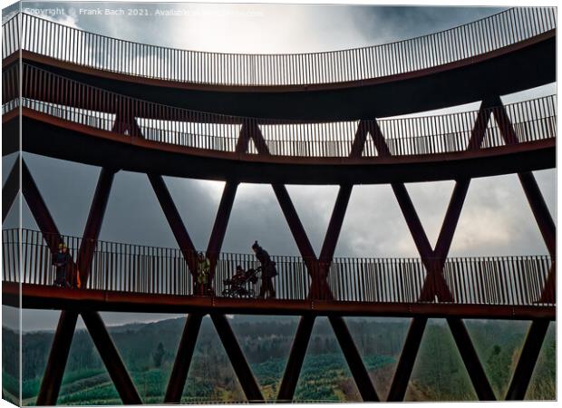 Skovtaarnet Forest Tower near Gisselfeld castle in Denmark Canvas Print by Frank Bach