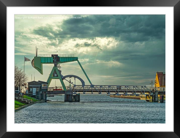 Karrebaeksminde Grashoppers Dutch bridge in rural Denmark Framed Mounted Print by Frank Bach