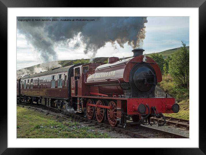 Steam Locomotive Pontypool and Blaenavon Railway  Framed Mounted Print by Nick Jenkins