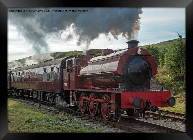 Steam Locomotive Pontypool and Blaenavon Railway  Framed Print by Nick Jenkins