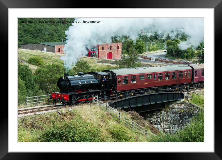 Steam Engine Pontypool and Blaenavon Heritage Rail Framed Mounted Print by Nick Jenkins