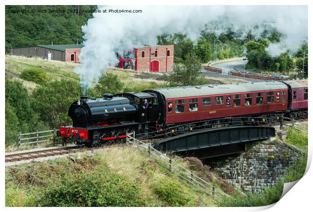 Steam Engine Pontypool and Blaenavon Heritage Rail Print by Nick Jenkins